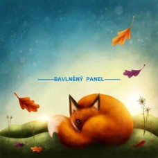 Bavlněný panel - LIŠTIČKA LEŽÍCÍ  -  196-53