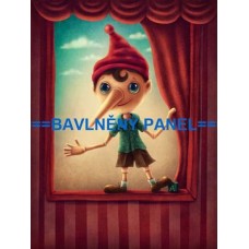 Bavlněný panel - PINOCCHIO  -  196-55