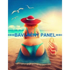 Bavlněný panel - NA PLÁŽI   -  196-62