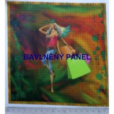 BAVLNĚNÝ PANEL - 18 x 18 cm ZP843