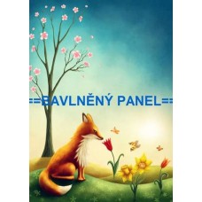 BAVLNĚNÝ PANEL liška 11x15cm  BSK-57