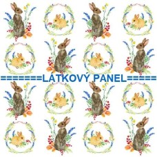 BAVLNĚNÝ ČI ÚPLETOVÝ  PANEL- varianty velikostí 202-117 kolekce LESNÍ ZVÍŘÁTKA