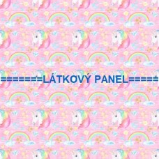 BAVLNĚNÝ ČI ÚPLETOVÝ  PANEL- varianty velikostí 202-142 kolekce JEDNOROŽEC