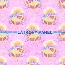 BAVLNĚNÝ ČI ÚPLETOVÝ  PANEL- varianty velikostí 202-168 kolekce JEDNOROŽEC A PRINCEZNA
