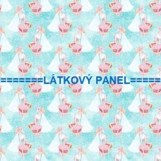 BAVLNĚNÝ ČI ÚPLETOVÝ  PANEL- varianty velikostí 202-175 kolekce JEDNOROŽEC A PRINCEZNA