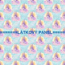 BAVLNĚNÝ ČI ÚPLETOVÝ  PANEL- varianty velikostí 202-180 kolekce JEDNOROŽEC A PRINCEZNA