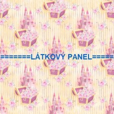 BAVLNĚNÝ ČI ÚPLETOVÝ  PANEL- varianty velikostí 202-181 kolekce JEDNOROŽEC A PRINCEZNA