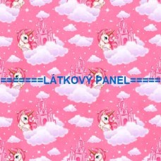 BAVLNĚNÝ ČI ÚPLETOVÝ  PANEL- varianty velikostí 202-197 kolekce VÁNOČNÍ JEDNOROŽEC 