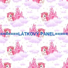 BAVLNĚNÝ ČI ÚPLETOVÝ  PANEL- varianty velikostí 202-198 kolekce VÁNOČNÍ JEDNOROŽEC 