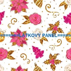 BAVLNĚNÝ ČI ÚPLETOVÝ  PANEL- varianty velikostí 202-204 kolekce VÁNOČNÍ JEDNOROŽEC 