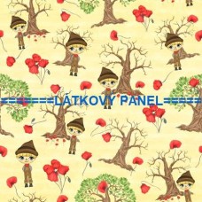 BAVLNĚNÝ ČI ÚPLETOVÝ  PANEL- varianty velikostí 202-236 kolekce ČARODĚJ ZE ZEMĚ OZ