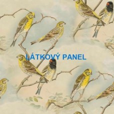 PANEL či METRÁŽ - varianty velikostí i materiálu 202-273  KOLEKCE VINTAGE PTÁČCI