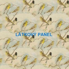 PANEL či METRÁŽ - varianty velikostí i materiálu 202-274  KOLEKCE VINTAGE PTÁČCI