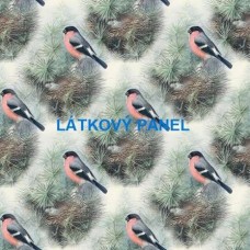 PANEL či METRÁŽ - varianty velikostí i materiálu 202-280  KOLEKCE VINTAGE PTÁČCI