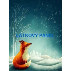 Bavlněný panel - ZIMNÍ LIŠKA  -  196-96