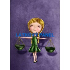 Bavlněný panel - ZNAMENÍ ZVĚROKRUHU  -  196-109