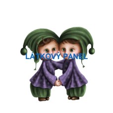 Bavlněný panel - ZNAMENÍ ZVĚROKRUHU  -  196-155