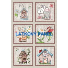 BAVLNĚNÝ PANEL - SADA větší 36 x 53 cm  MDVf351