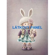 Bavlněný panel - TILDA S HRAČKOU 1  -  196-211
